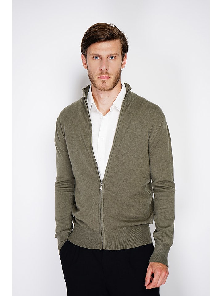 William de Faye Kardigan w kolorze khaki rozmiar: 44