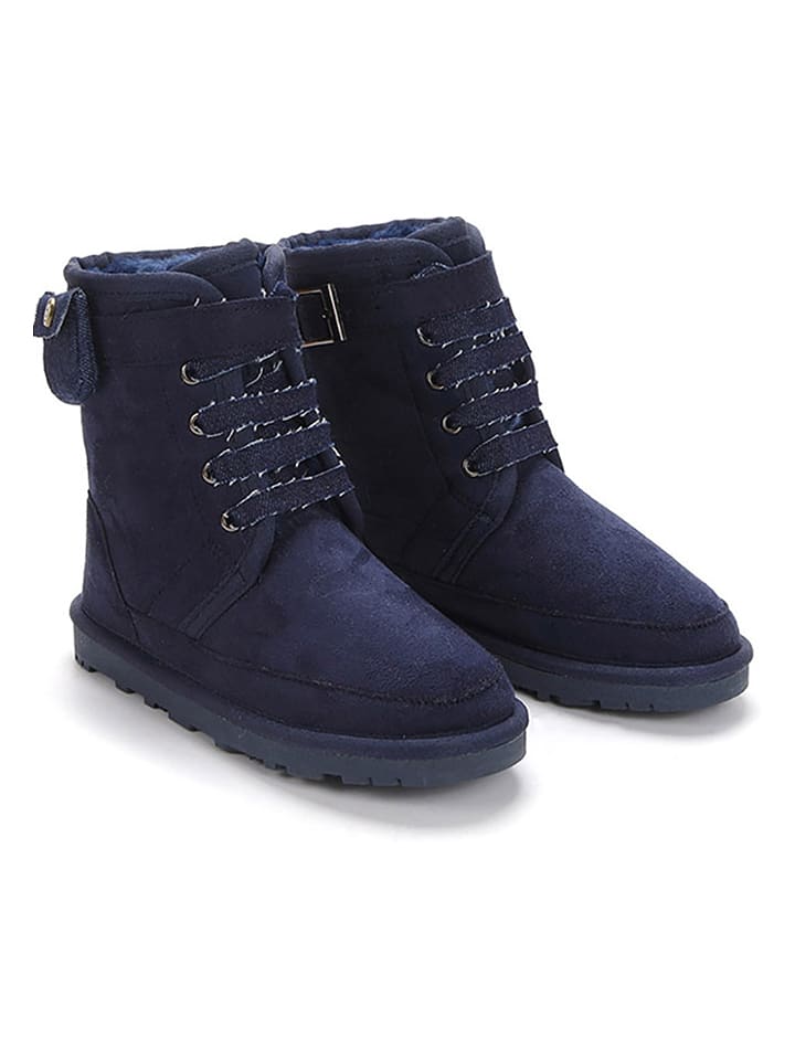 ISLAND BOOT Botki zimowe "Ishani" w kolorze granatowym rozmiar: 33