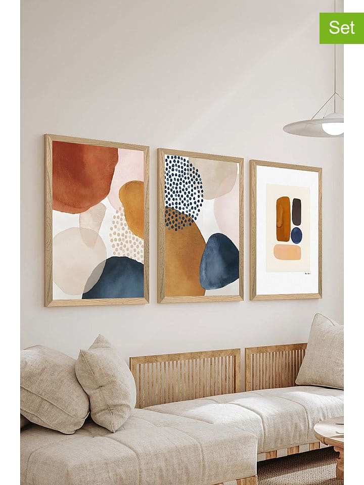ABERTO DESIGN Druki artystyczne (3 szt.) - 33 x 48 cm rozmiar: onesize
