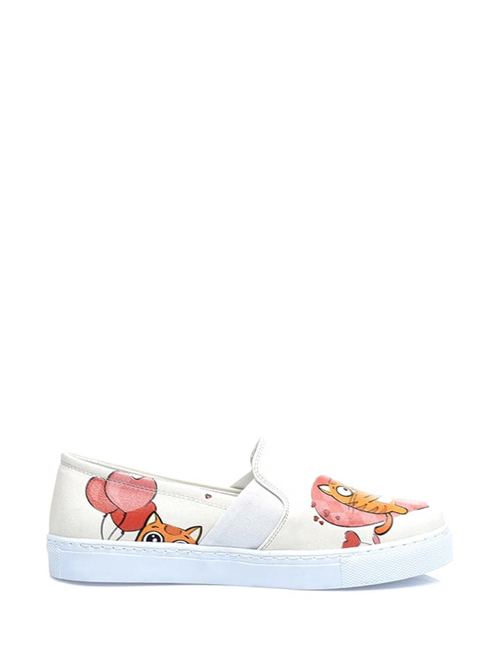 Streetfly Slippersy w kolorze kremowym ze wzorem rozmiar: 42