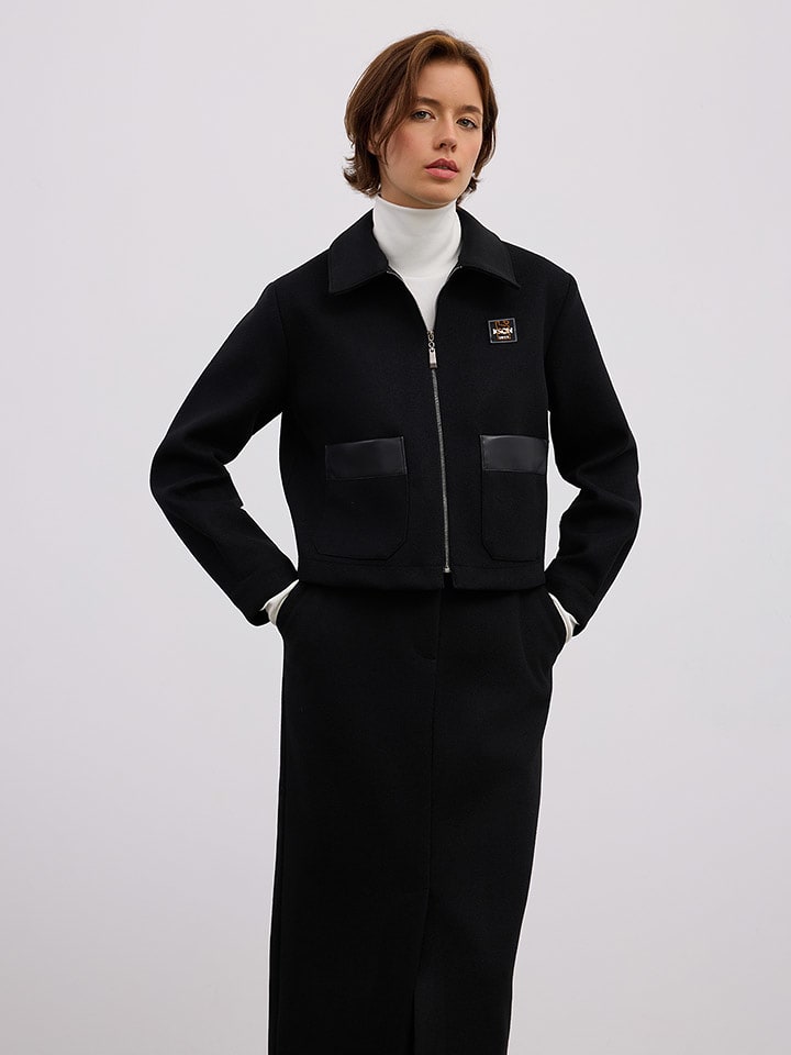 BGN Kurtka przejściowa w kolorze czarnym rozmiar: 38