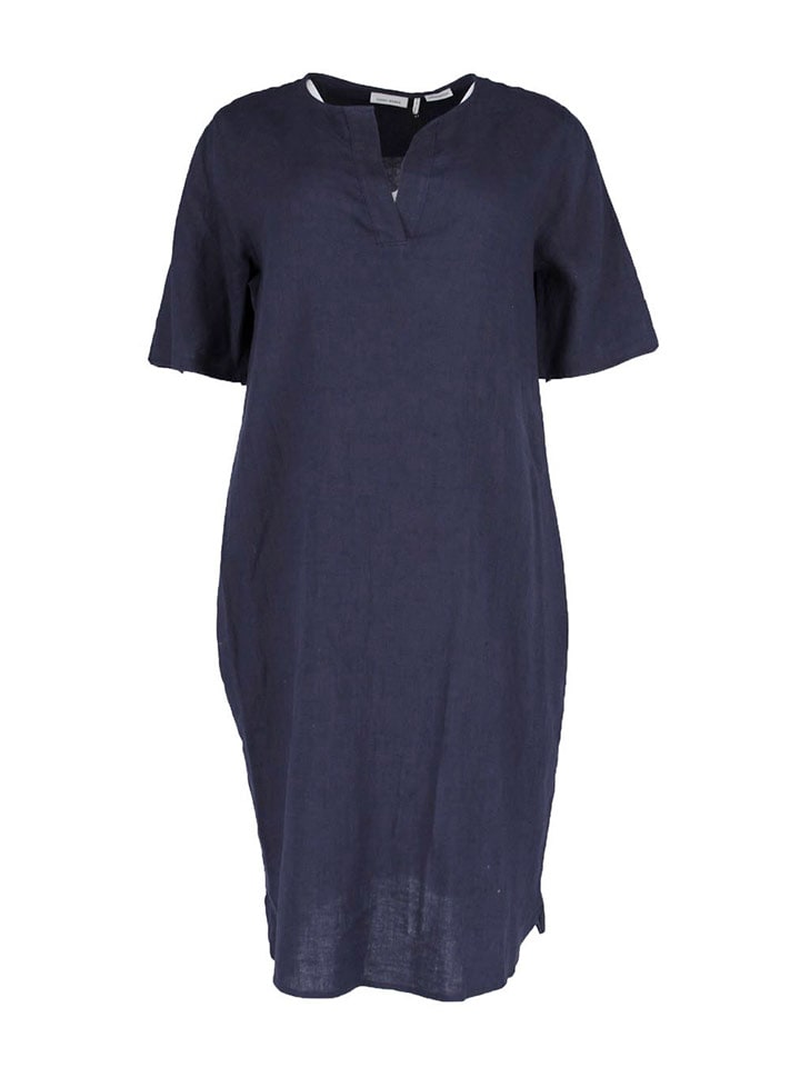 Gerry Weber Lniana sukienka w kolorze granatowym rozmiar: 38