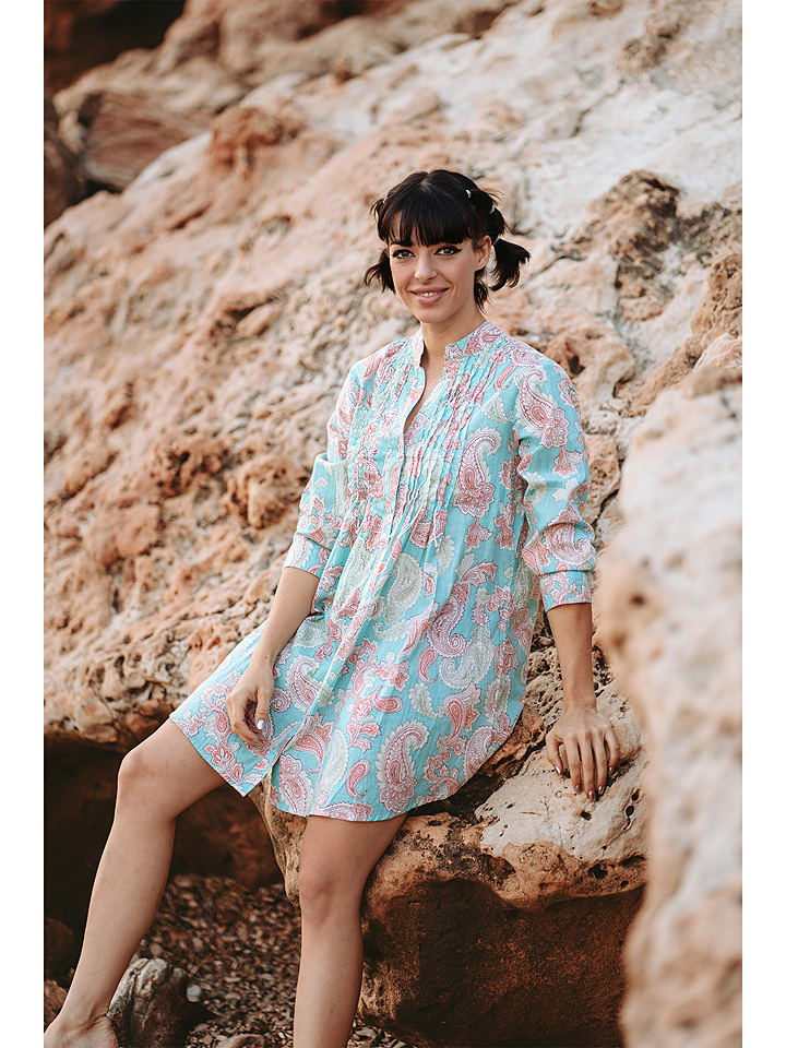 Isla Bonita by SIGRIS Sukienka w kolorze turkusowym rozmiar: XL