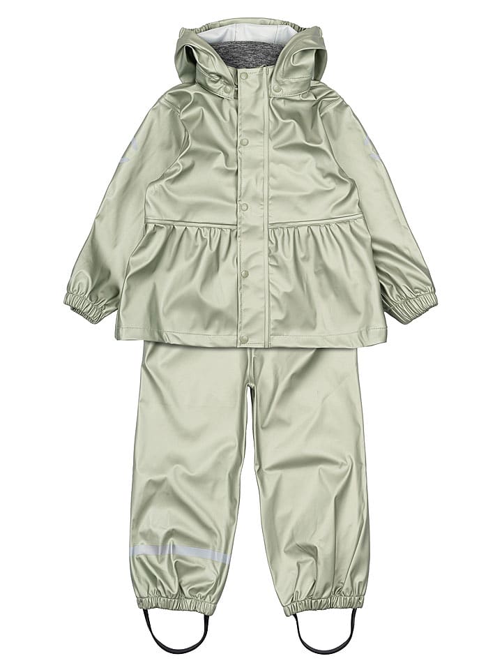 mikk-line 2-częściowy zestaw przeciwdeszczowy w kolorze zielonym rozmiar: 92