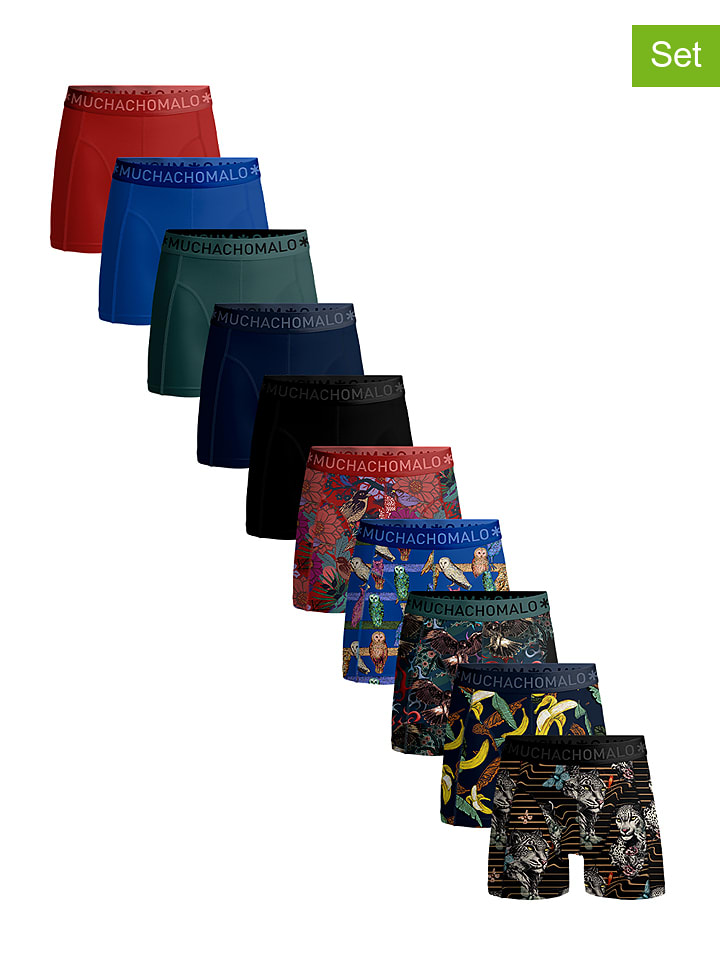 Muchachomalo Bokserki (10 par) w różnych kolorach rozmiar: XXL