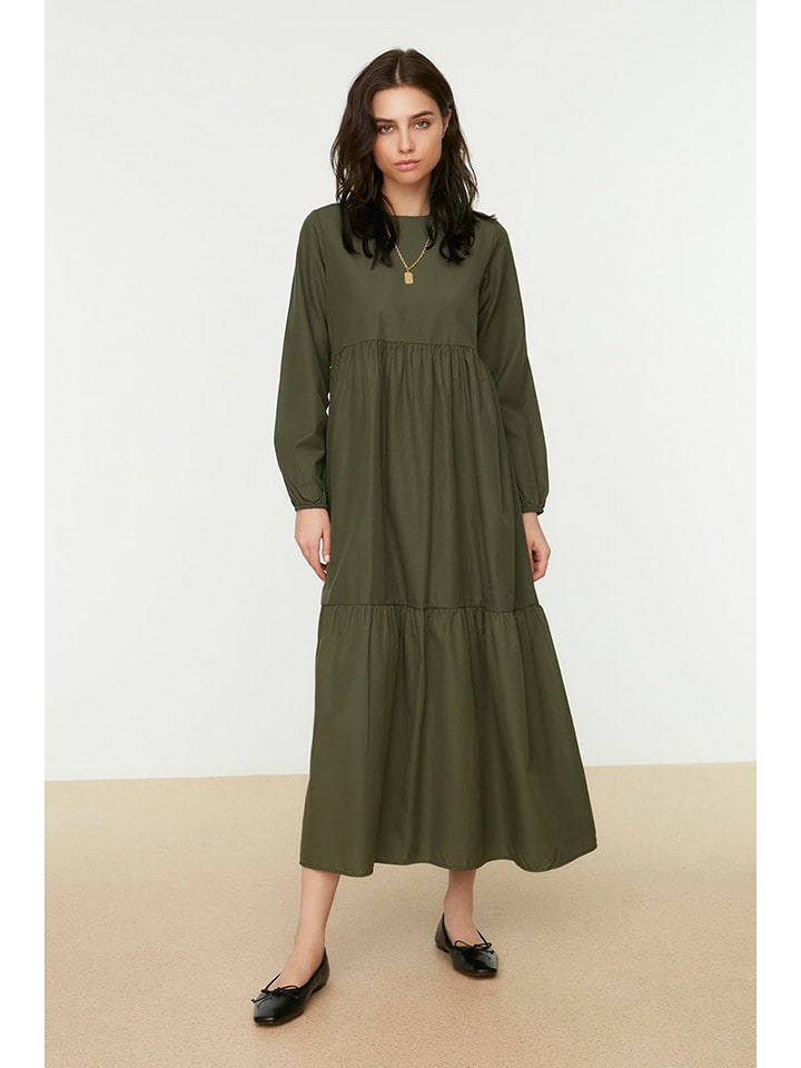 trendyol Sukienka w kolorze khaki rozmiar: 40