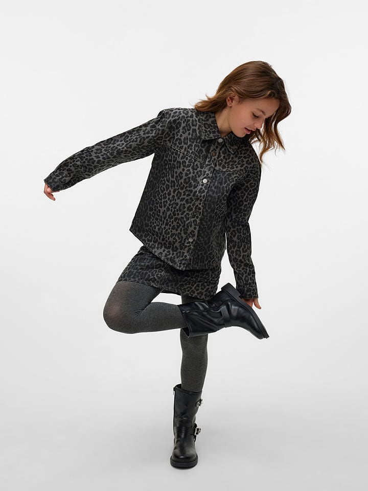 Vero Moda Girl Koszulka "Lenora" w kolorze szarym rozmiar: 152