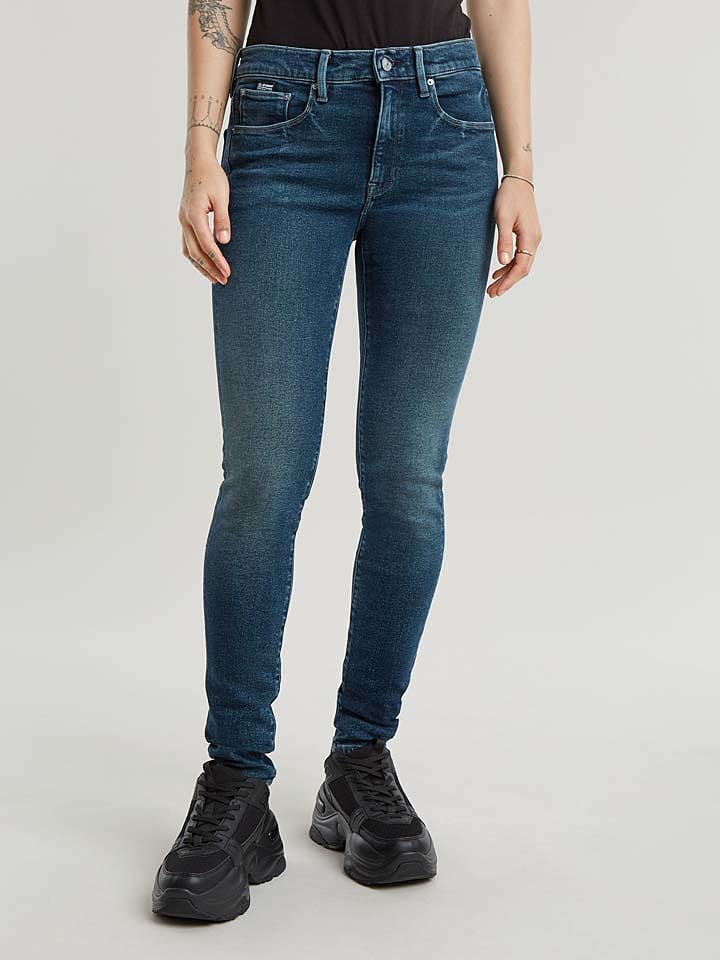 G-Star Dżinsy - Skinny fit - w kolorze niebieskim rozmiar: W26/L32