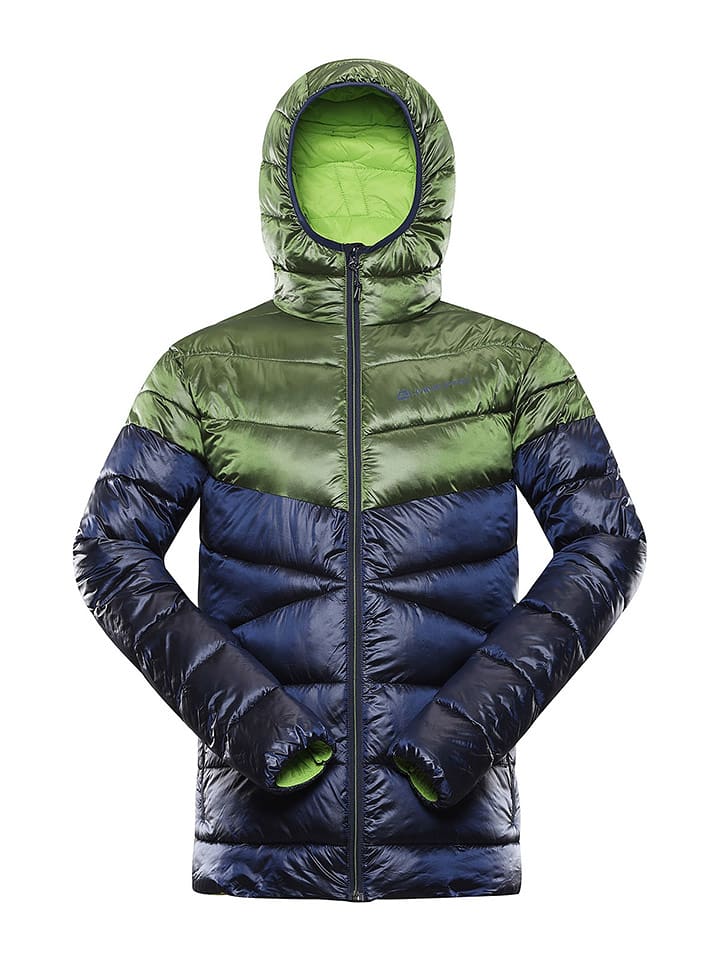 Alpine Pro Kurtka pikowana "Rog" w kolorze granatowo-zielonym rozmiar: S