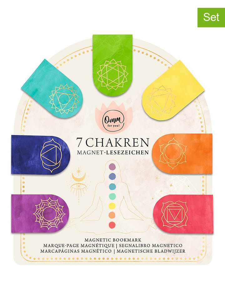 moses. Zakładki magnetyczne (7 szt.) "Omm for you" w różnych kolorach rozmiar: onesize