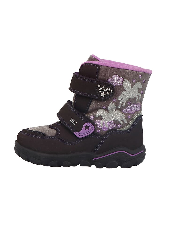 Lurchi Botki zimowe "Kacie" w kolorze fioletowym rozmiar: 23