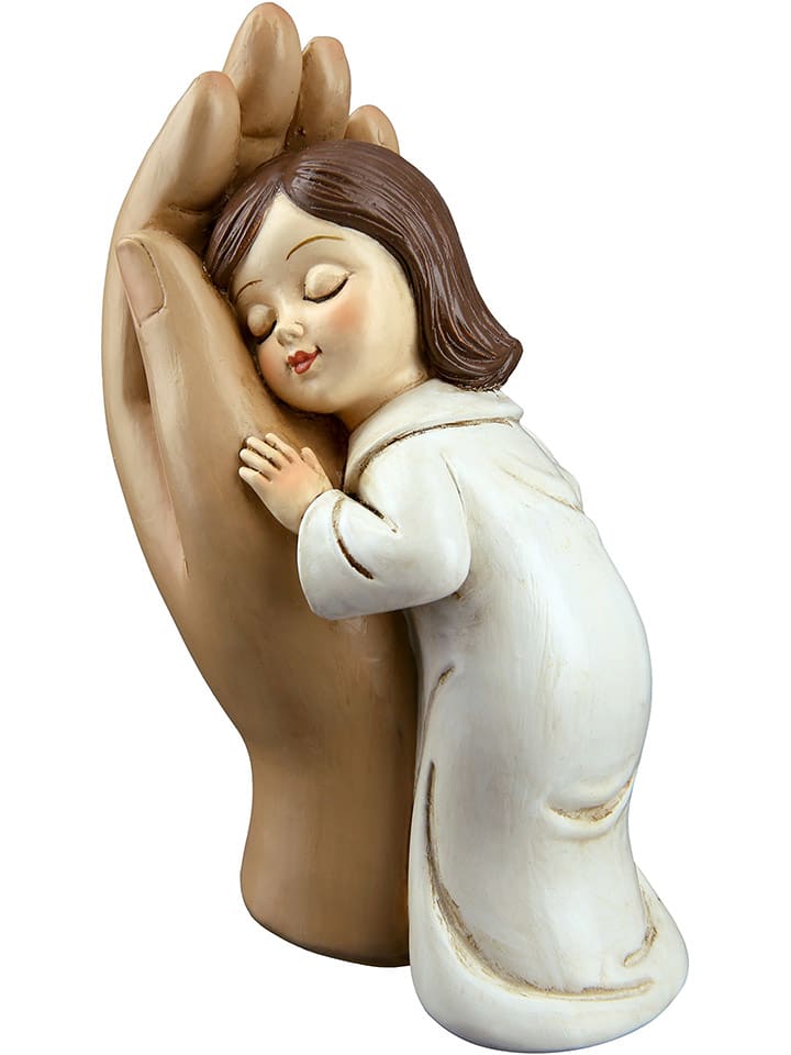 GILDE Figurka dekoracyjna w kolorze brązowo-białym - 9 x 12 x 5 cm rozmiar: onesize