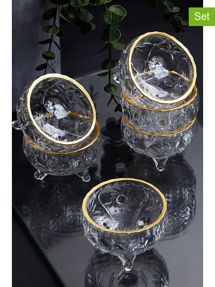 Hermia Miski (6 szt.) w kolorze złotym - Ø 8,5 cm rozmiar: onesize