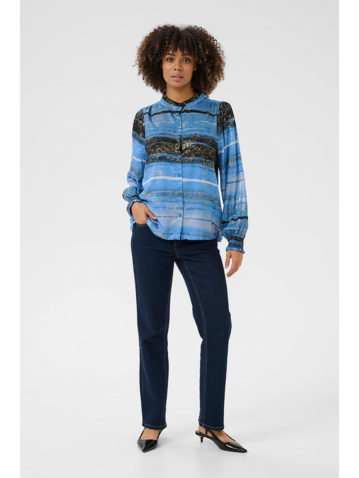 CULTURE Bluzka w kolorze błękitnym rozmiar: XS