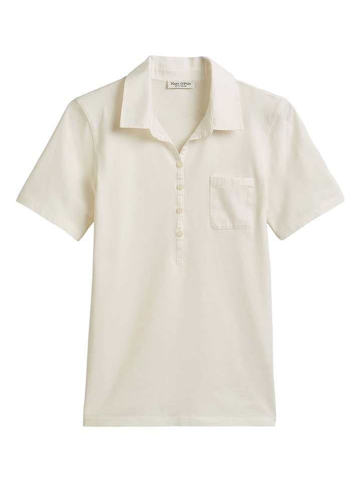 Marc O´Polo Koszulka polo w kolorze kremowym rozmiar: S