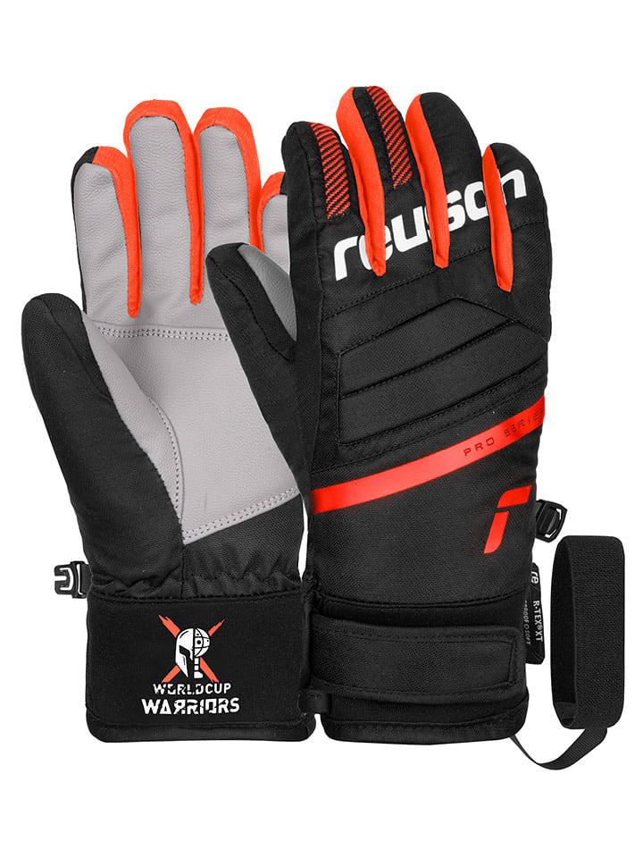 Reusch Rękawiczki funkcyjne "Warrior R-TEX® XT" w kolorze czarno-pomarańczowym rozmiar: 4