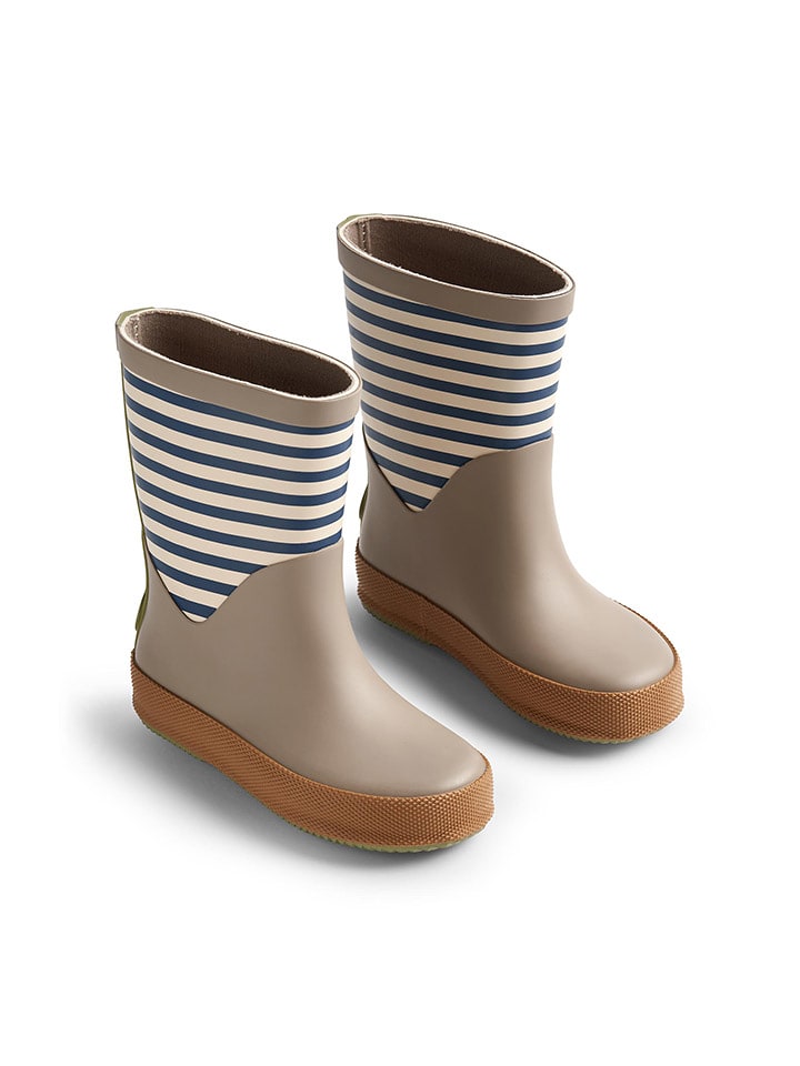 Wheat Kalosze "Juno" w kolorze szarobrązowo-granatowym rozmiar: 31