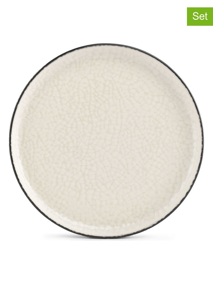 Salt and Pepper Talerzyki deserowe (2 szt.) "Gravel" w kolorze białym - Ø 20 cm rozmiar: onesize