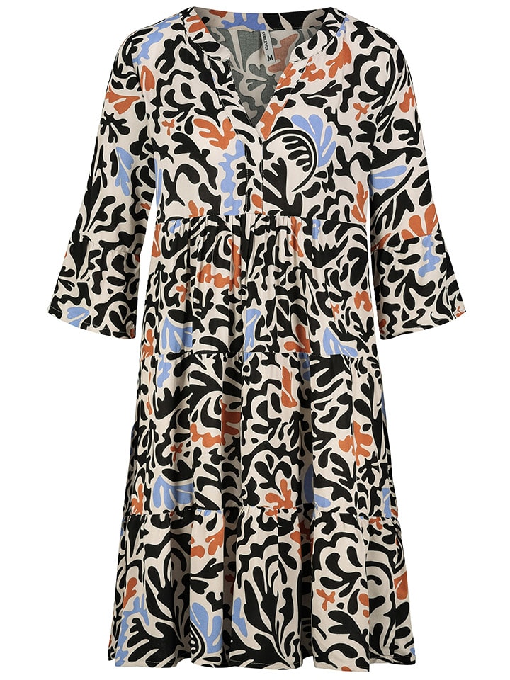 Sublevel Sukienka w kolorze czarno-biało-błękitnym rozmiar: L