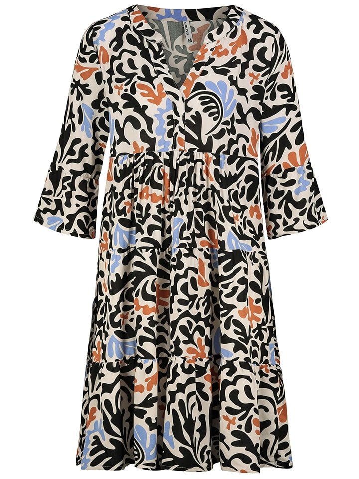 Sublevel Sukienka w kolorze czarno-biało-błękitnym rozmiar: L