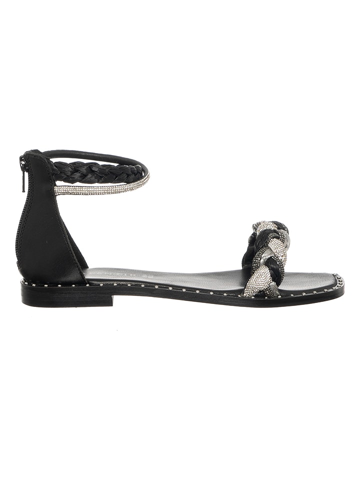 Cafe Noir Sandały w kolorze czarnym rozmiar: 36