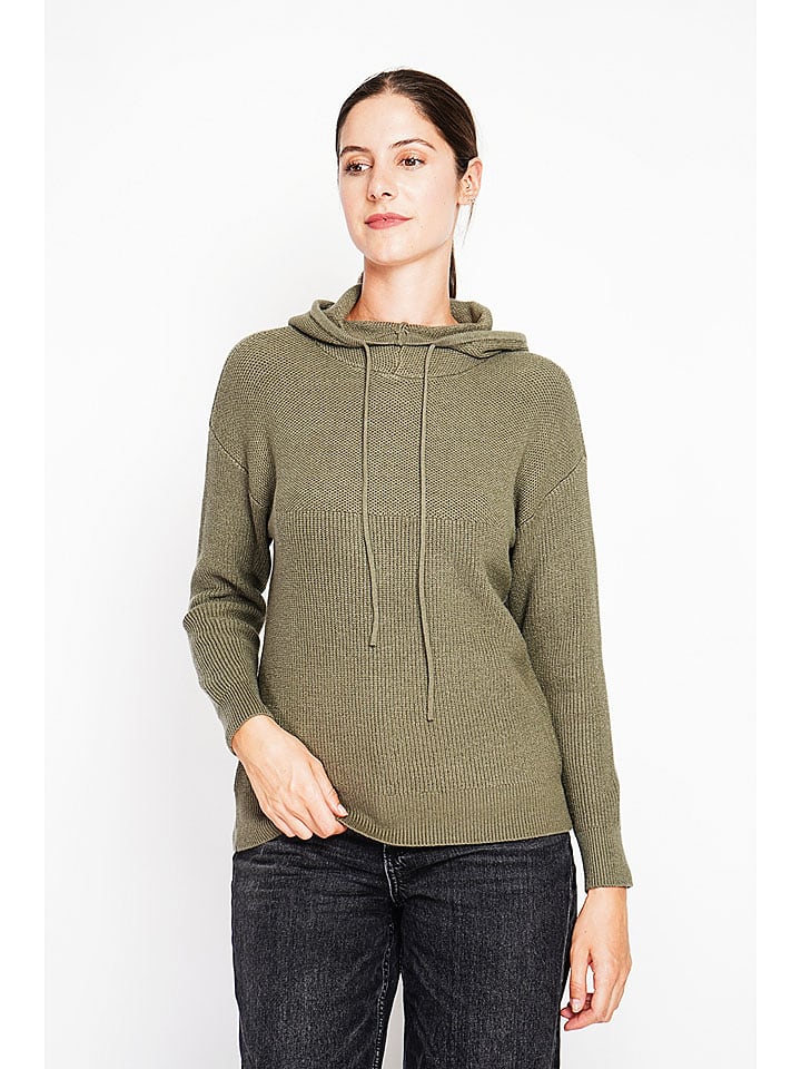 ASSUILI Sweter w kolorze khaki rozmiar: 40