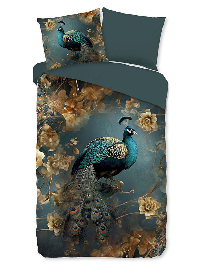 Pure Komplet pościeli "Savaya" w kolorze morskim z mikrofibry rozmiar: 200x220 cm