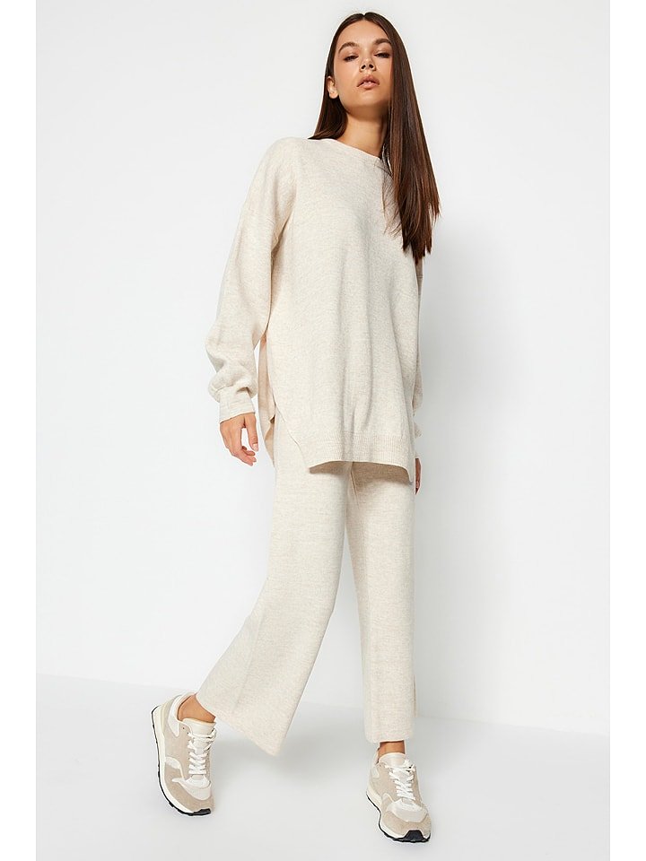 trendyol 2-częściowy zestaw w kolorze kremowym rozmiar: M