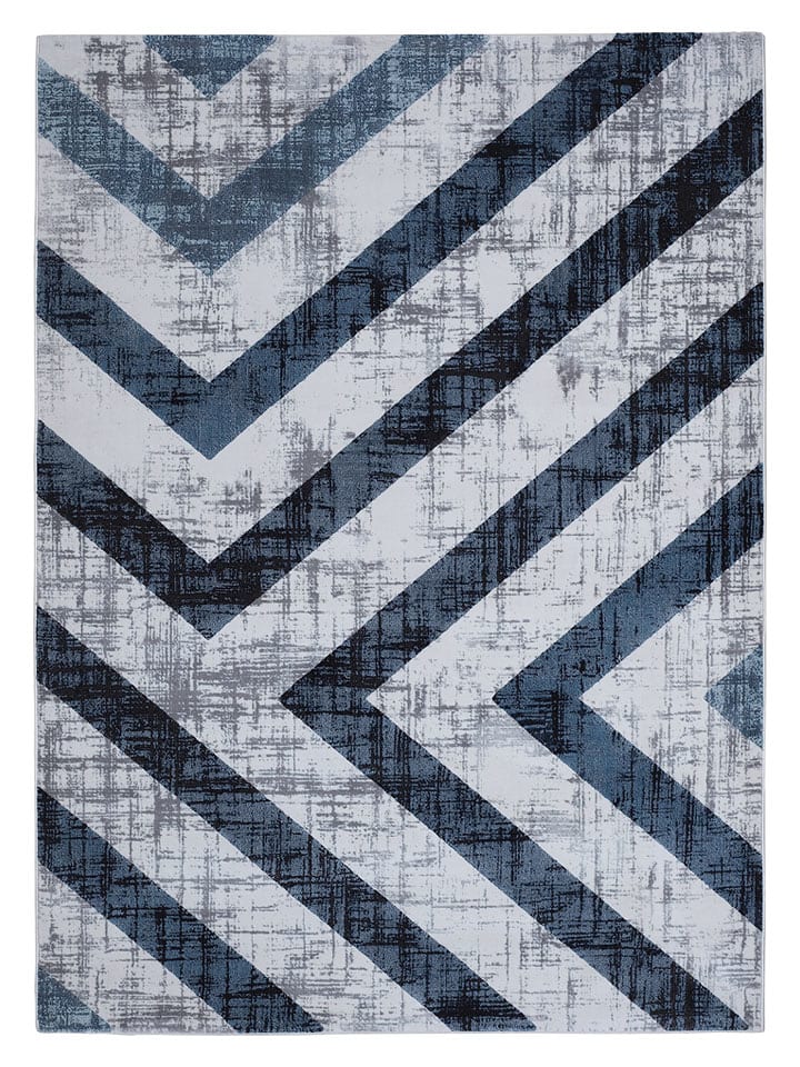 deco Rugs & Carpet Dywan "Double" w kolorze niebieskim rozmiar: 80x150 cm