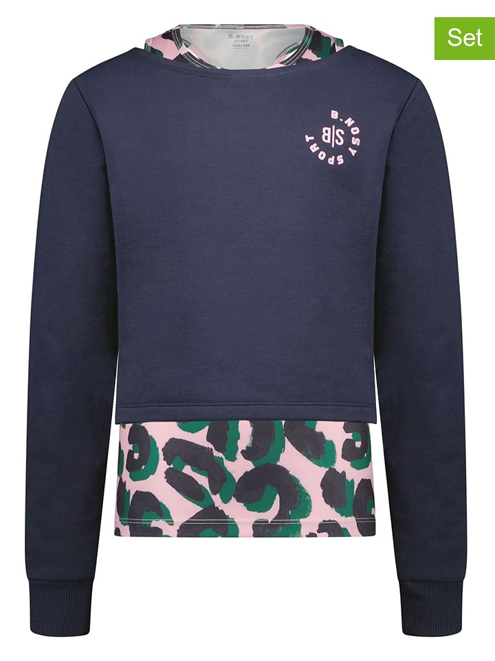 B.Nosy 2-częściowy zestaw w kolorze granatowo-jasnoróżowym rozmiar: 146/152