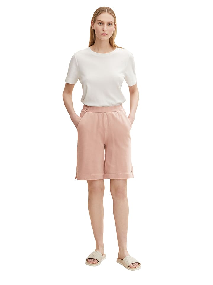 Tom Tailor Bermudy w kolorze szaroróżowym rozmiar: 36