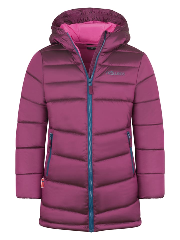 Trollkids Płaszcz zimowy "Trondheim" w kolorze fioletowym rozmiar: 98
