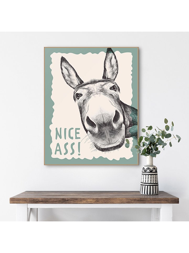 Orangewallz Druk artystyczny "Hello Nice" w ramce rozmiar: 40x50 cm