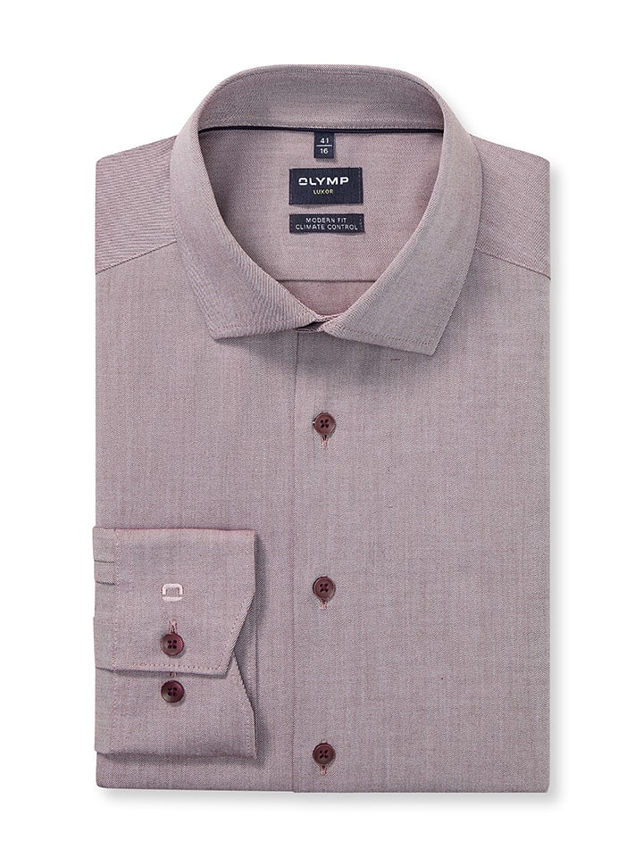 OLYMP Koszula "Luxor" - Modern fit - w kolorze fioletowym rozmiar: 44