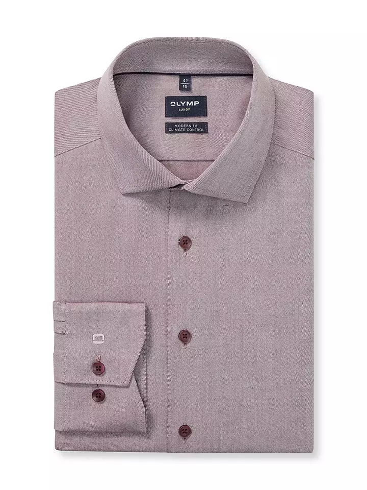 OLYMP Koszula "Luxor" - Modern fit - w kolorze fioletowym rozmiar: 44