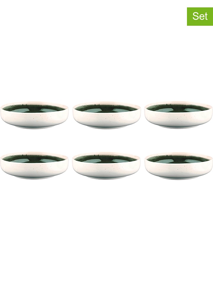 Björn Miski śniadaniowe (6 szt.) "Oxygen" w kolorze zielonym - Ø 22 cm rozmiar: onesize