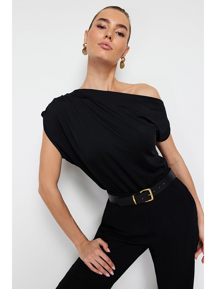 trendyol Bluzka w kolorze czarnym rozmiar: XS