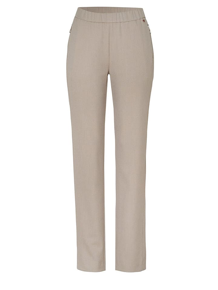 Relaxed by TONI Spodnie "Scarlet" w kolorze kremowym rozmiar: 38
