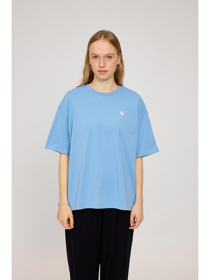 MAZINE Koszulka "Back Print" w kolorze błękitnym rozmiar: XL