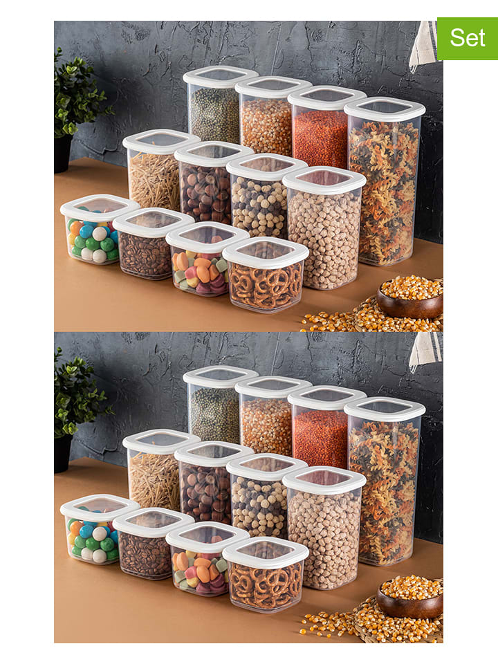 Violeta Home Pojemniki (24 szt.) w kolorze białym rozmiar: onesize