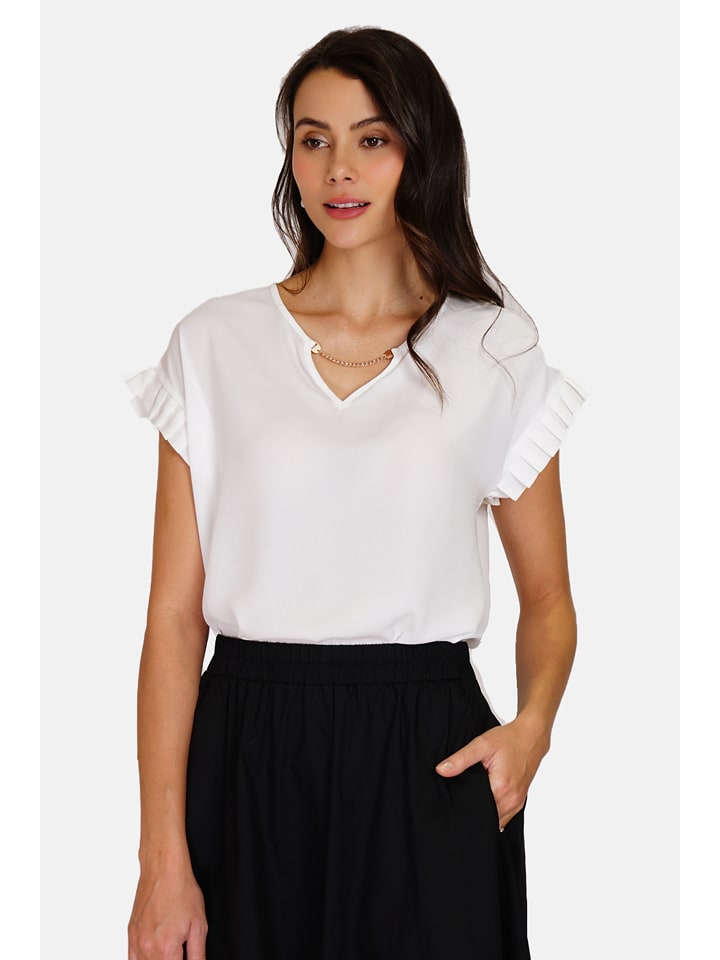 ASSUILI Bluzka w kolorze białym rozmiar: 36