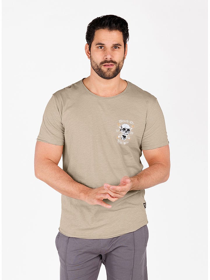 KEY LARGO Koszulka "Potential" w kolorze beżowym rozmiar: XL