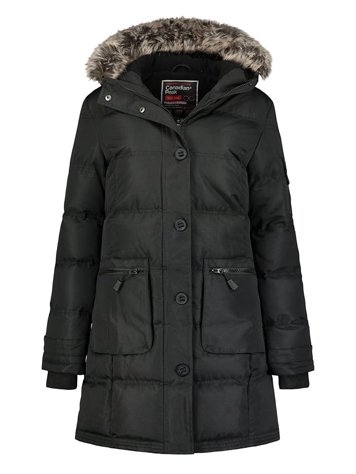 Canadian Peak Parka "Axelus" w kolorze czarnym rozmiar: S