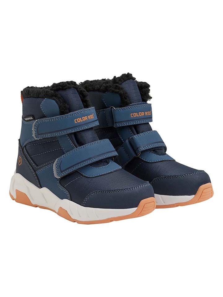 Color Kids Botki zimowe w kolorze niebieskim rozmiar: 34