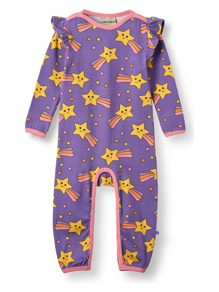 Småfolk Rampers w kolorze fioletowym rozmiar: 98