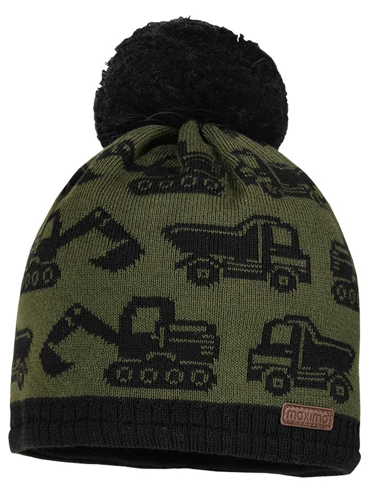 MaxiMo Czapka w kolorze czarno-zielonym rozmiar: 49 cm