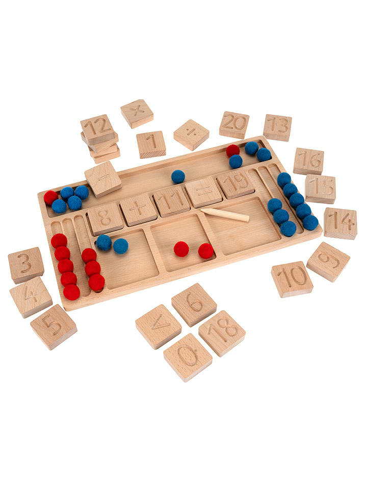 SUNNYSUE Tablica do dodawania z tabliczkami z liczbami "1-20" - 3+ rozmiar: onesize