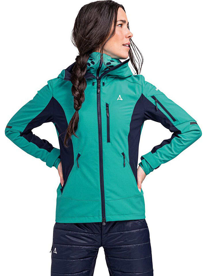 Schöffel Spodnie funkcyjne "Matrei L" w kolorze turkusowym rozmiar: 38