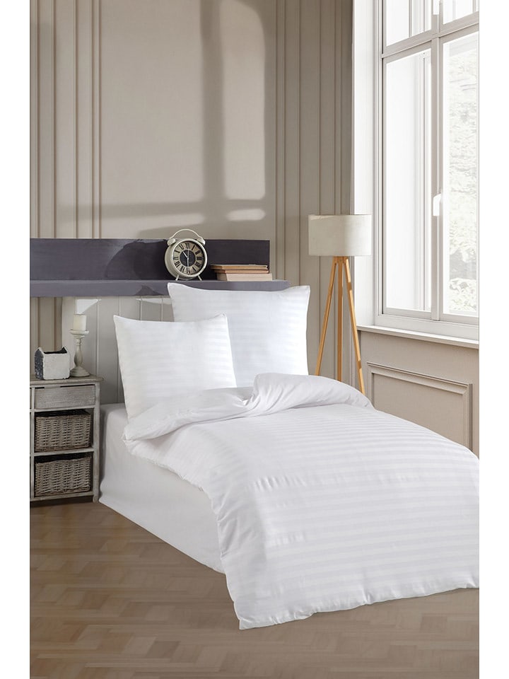 Colourful Cotton Komplet pościeli w kolorze białym rozmiar: 135x200 cm