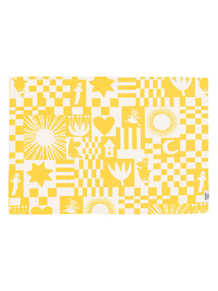 Moomin Podkładka stołowa "Party" w kolorze żółtym - 48 x 67 cm rozmiar: onesize